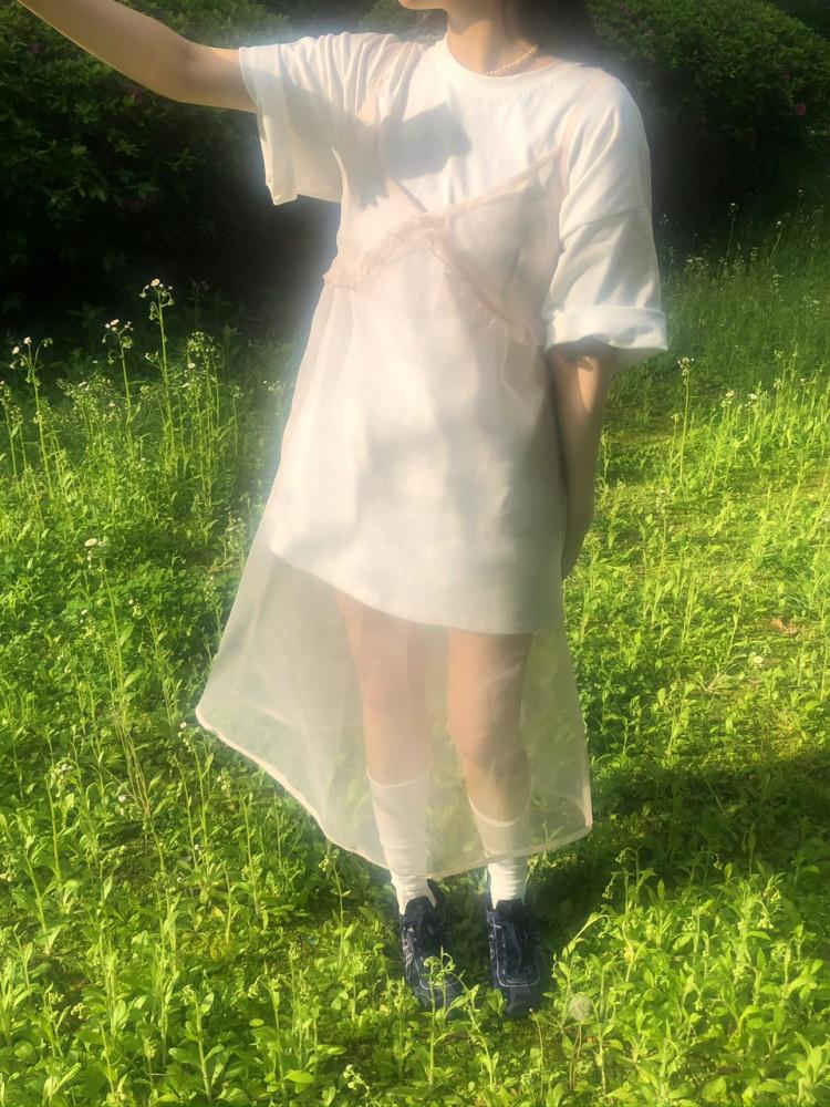 샤벳 뷔스티에 원피스