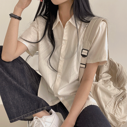 [필수템/인생셔츠] 깔끔한 루즈핏, 데일리 카라 기본 반팔셔츠 (8color)