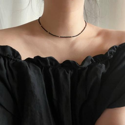 인기🖤블랙앤골드⚜올써지컬스틸 비즈목걸이