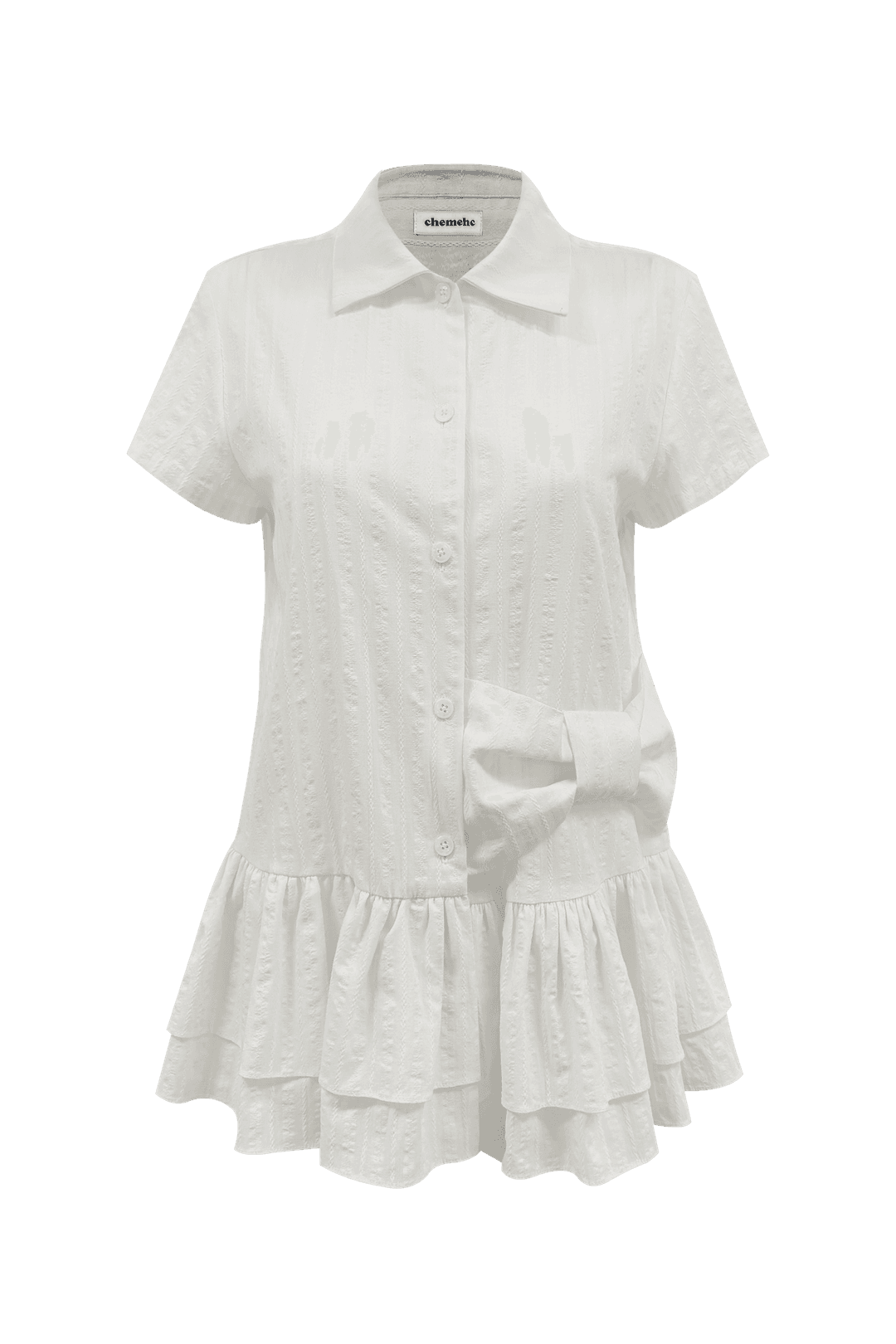 [07.02 순차출고] BOW FRILL PETIT SHIRT (IVORY)