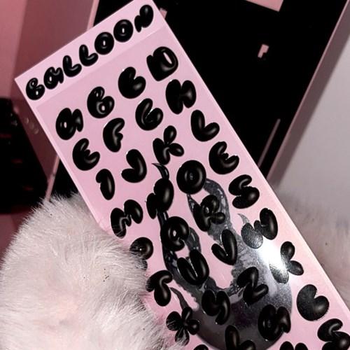 BALLOON ALPHABET STICKER