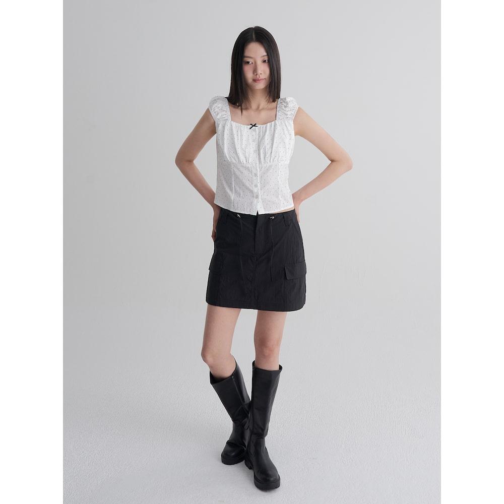 에잇세컨즈 도트 리본 블라우스  화이트 (125765MQ71)