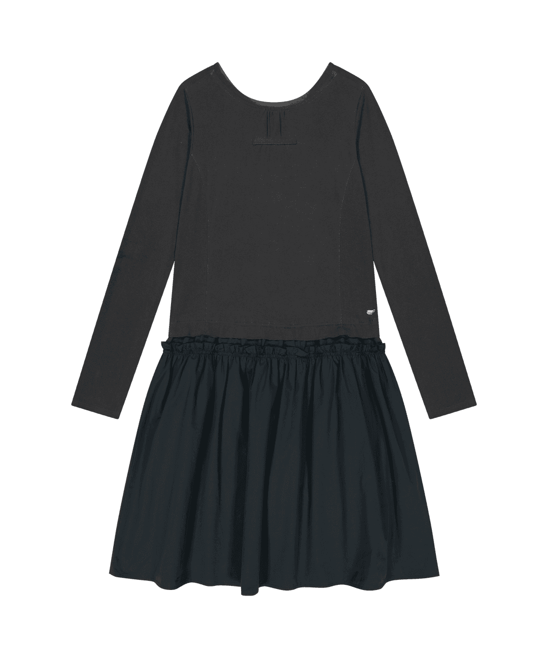 2WAY SHIRRING ONE PIECE BLUE CHARCOAL