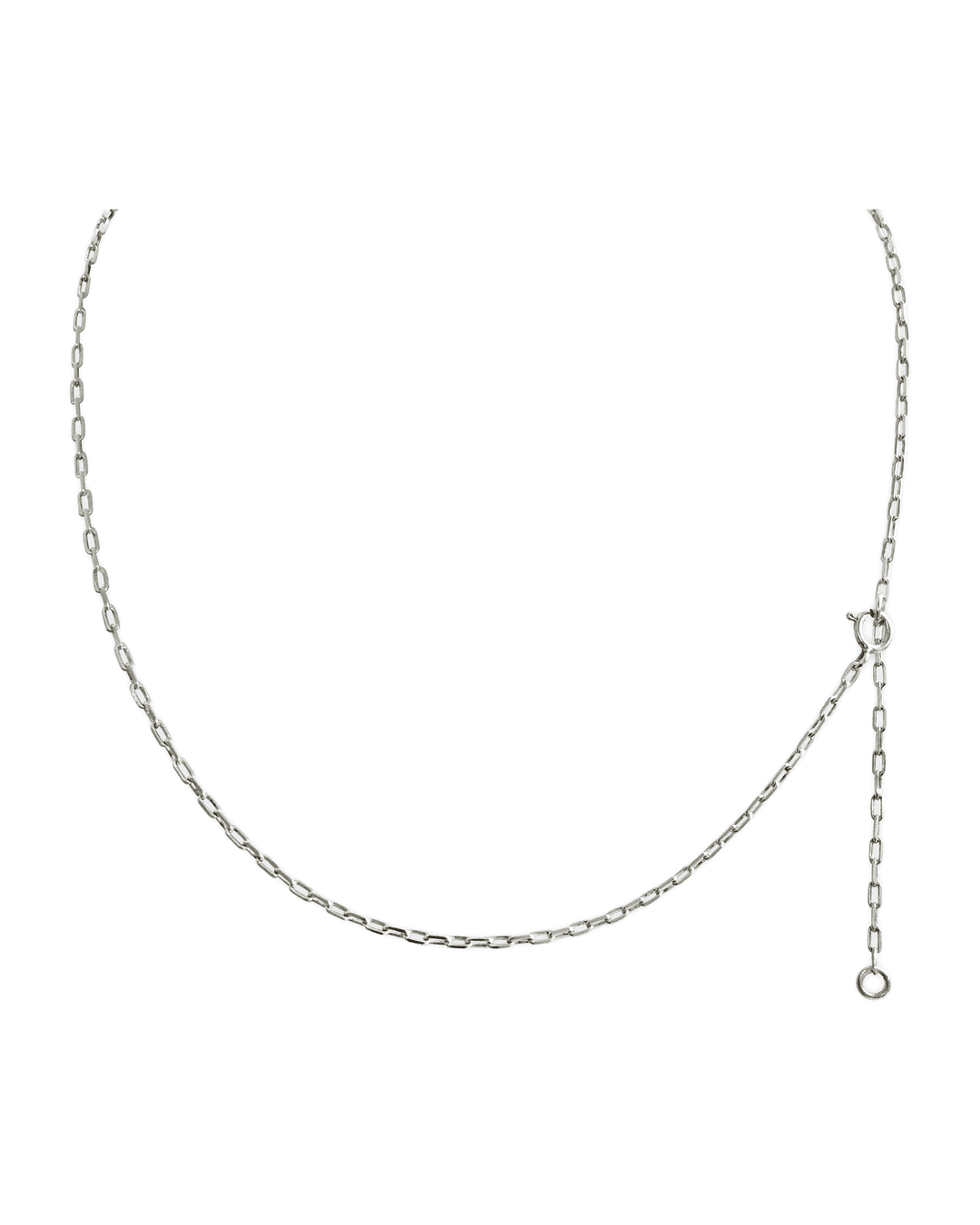 [ Silver925 ] Layered chain necklace_White