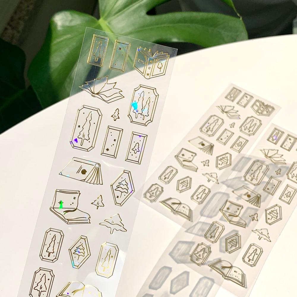 [bye-sale][mewmewbeam] vintage sticker - book&tree