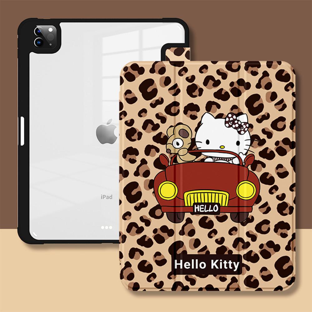 헬로키티 아이패드케이스 산리오 아이패드에어6 프로2024 케이스 3단 아크릴 펜슬수납형