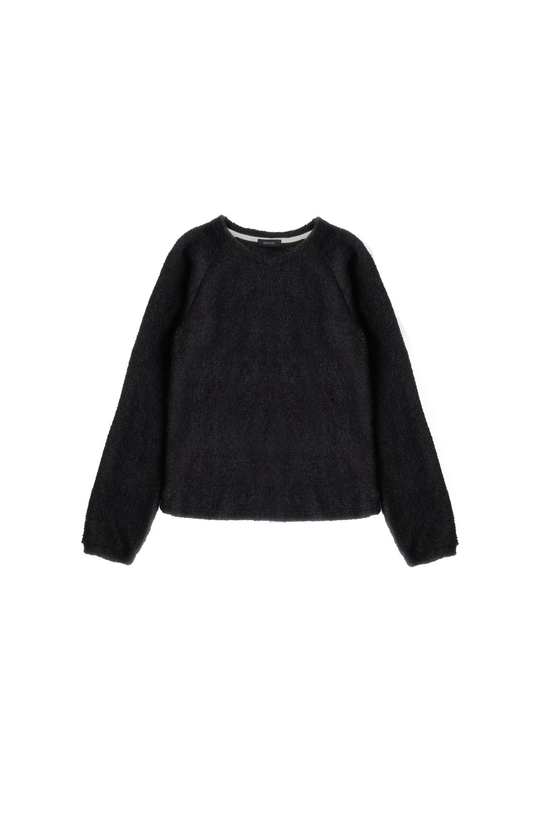 Fuzzy Knit Tee (black)