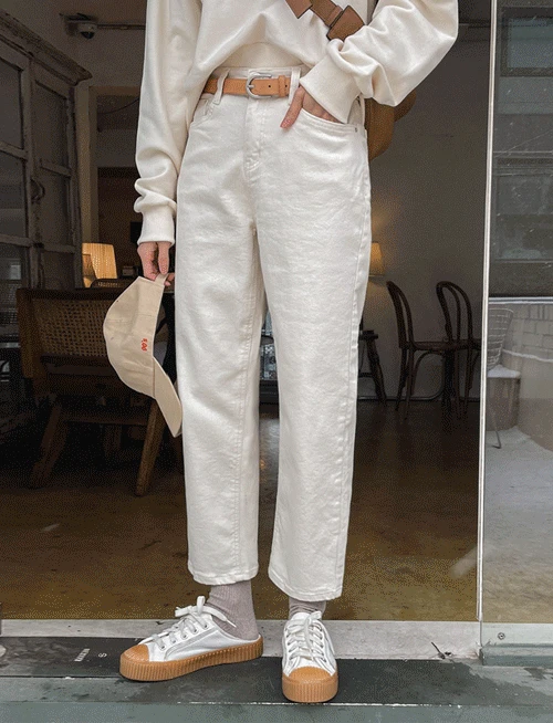 요꼬 밴딩 일자팬츠_S,M,L,XL-2color, 베이직 블랙&크림-히든밴딩+사방스판=스트레스 ZERO-데일리로 입는 쉬운코디 인생팬츠