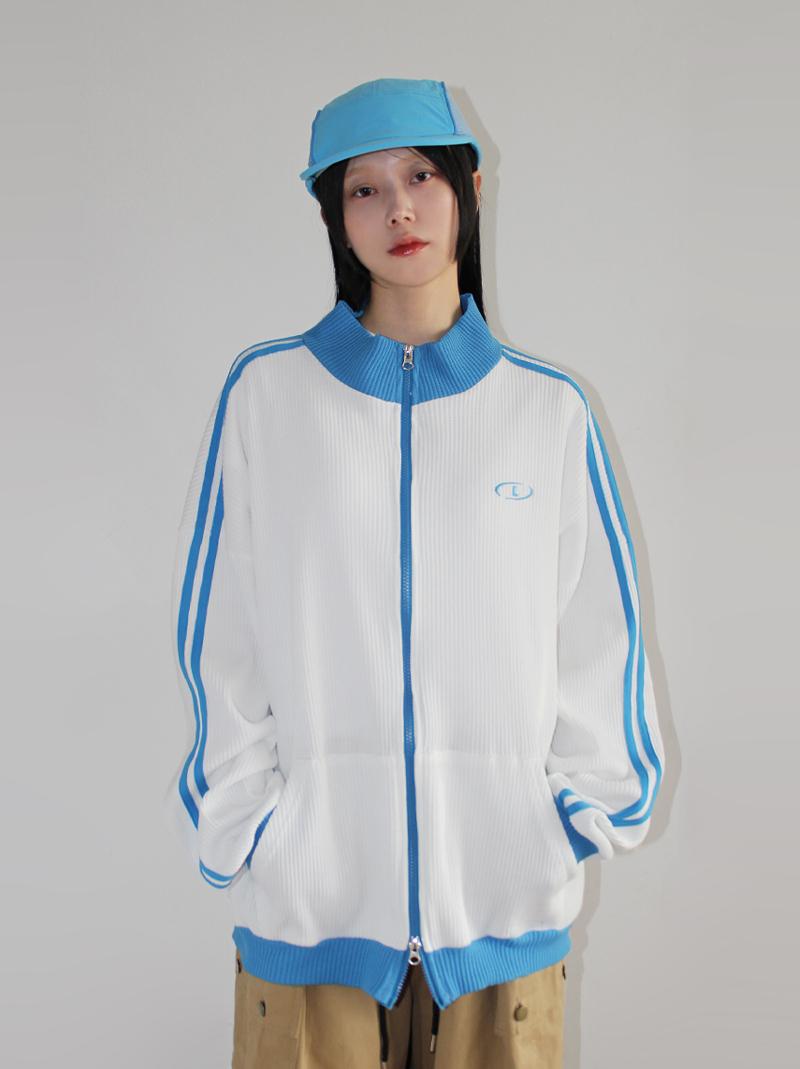 WAFFLE TRACK ZIP-UP (3color!)