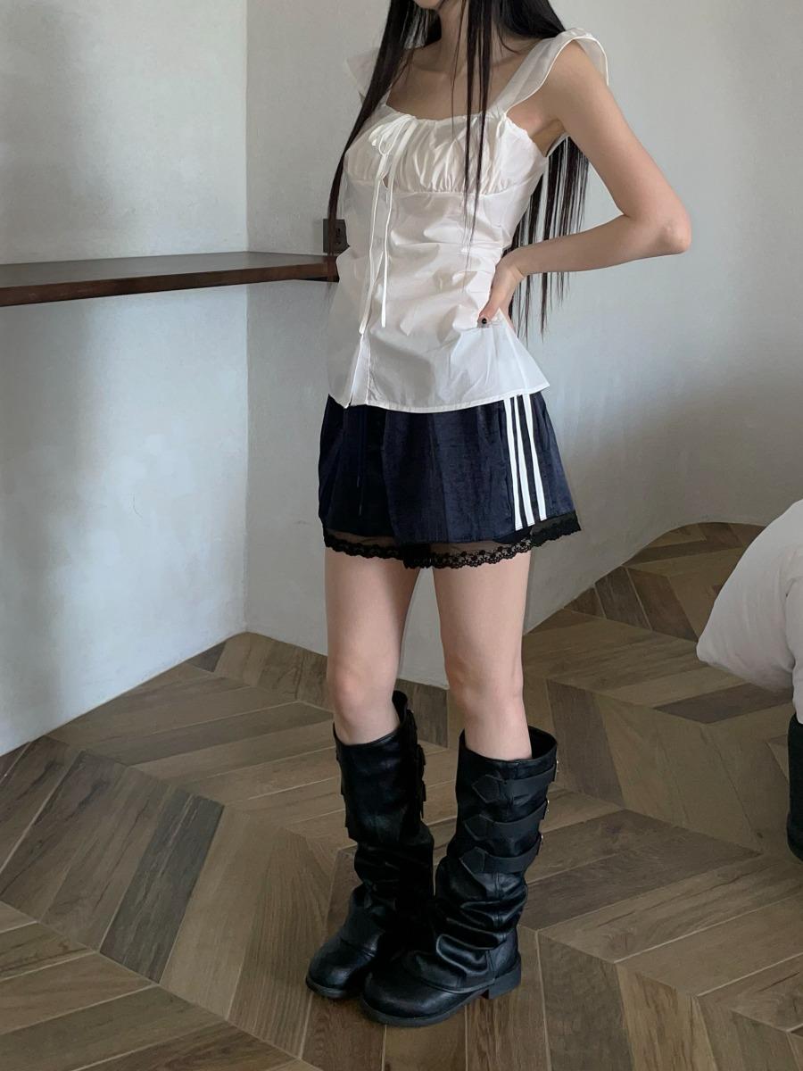 디에어타운 lace satin shorts(3 color)