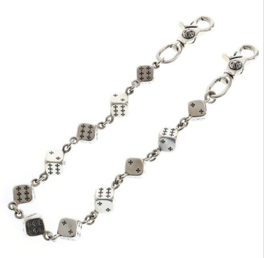 CHROME HEARTS クロムハーツ DICE SHORT-2 2クリップダイス シルバー ウォレットチェーン | chromehearts