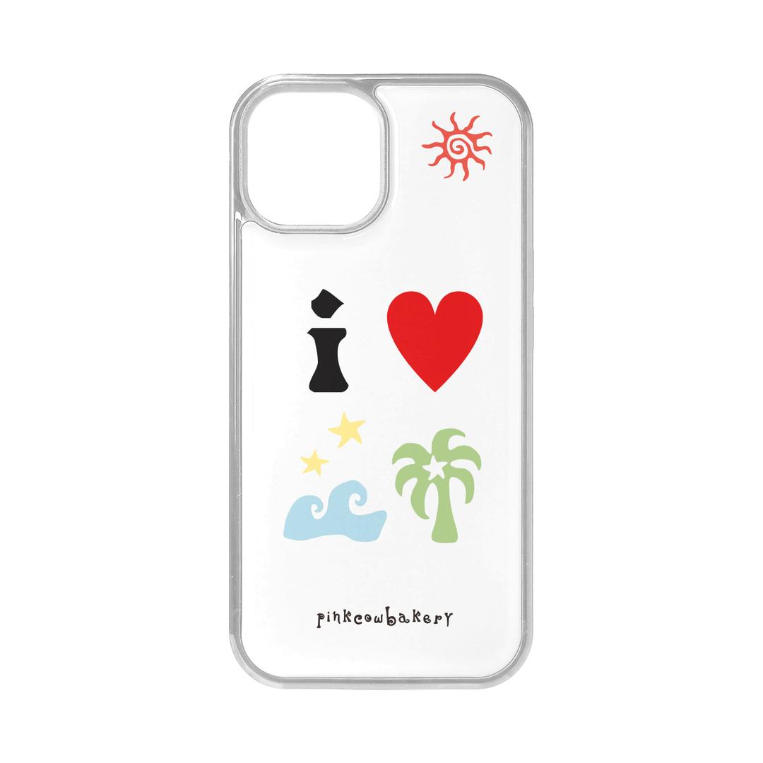 i <3 summer phonecase (milk)