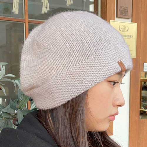 베이비 알파카 코튼 클래식 양면 비니