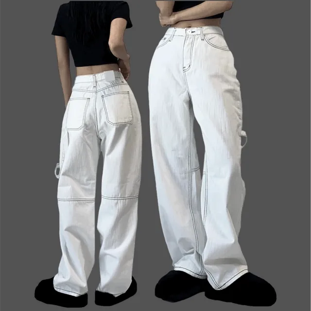 *봄신상* stitch string wide denim! 2col