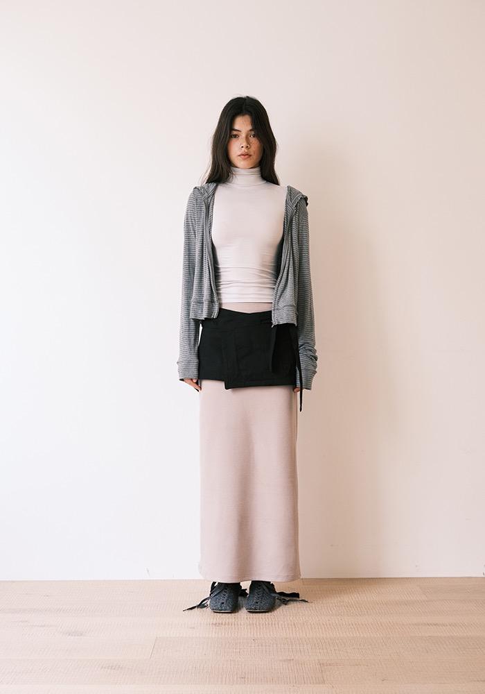 MINI WRAP APRON BLACK