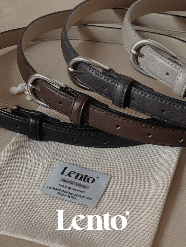[4천개돌파] #LENTO. 시즌리스 클래식 벨트 (belt) - 4 color (프리오더: 5~7일 소요)