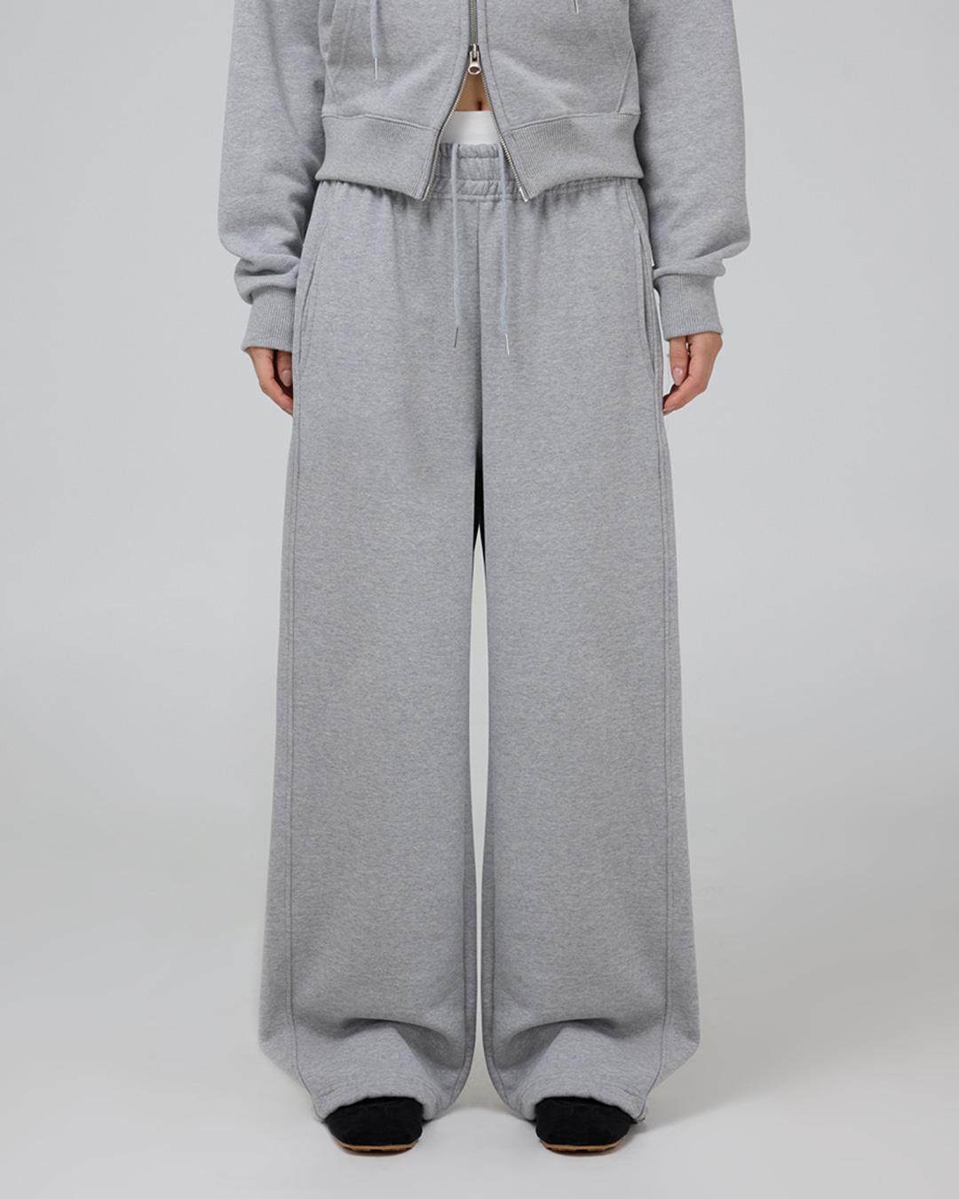 ESSENTIAL 2WAY SWEAT PANTS-MELANGE GRAY