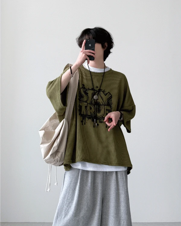 스트림 루즈 하프 니트(3Colors)