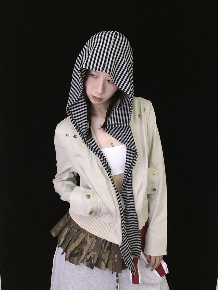 Ttsunami Hooded Daily Slim Zipper Jacket