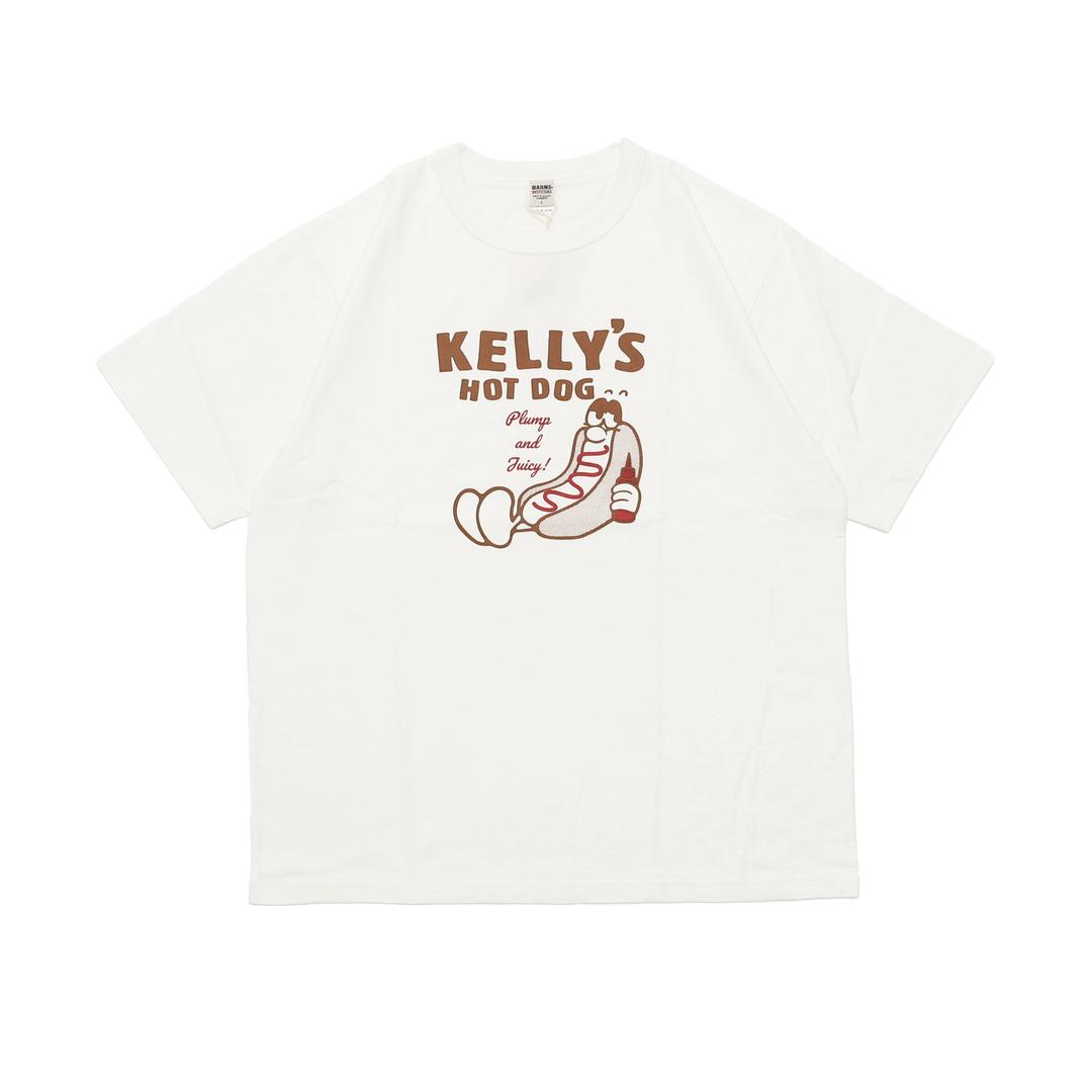 TOUGH-NECK S/S PT TEE - KELLY'S HOT DOG WHITE(BR-24316)