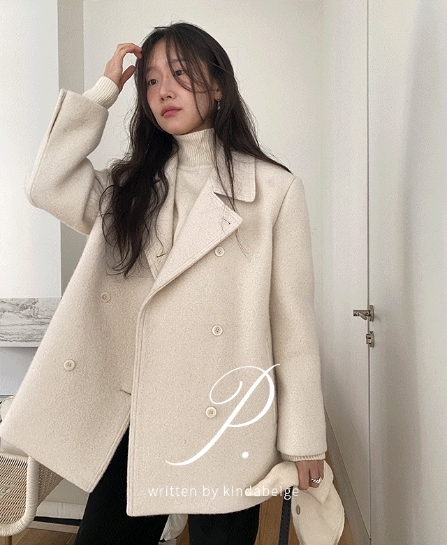 킨다베이지 [page] 센트럴 부클 더블 코트 (2color)┃오늘출발