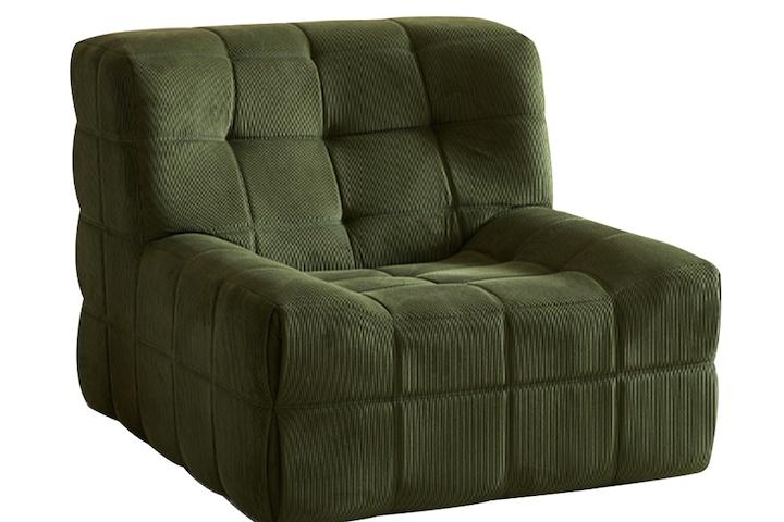 [해외] 모딕 코듀로이 패브릭 1인 소파