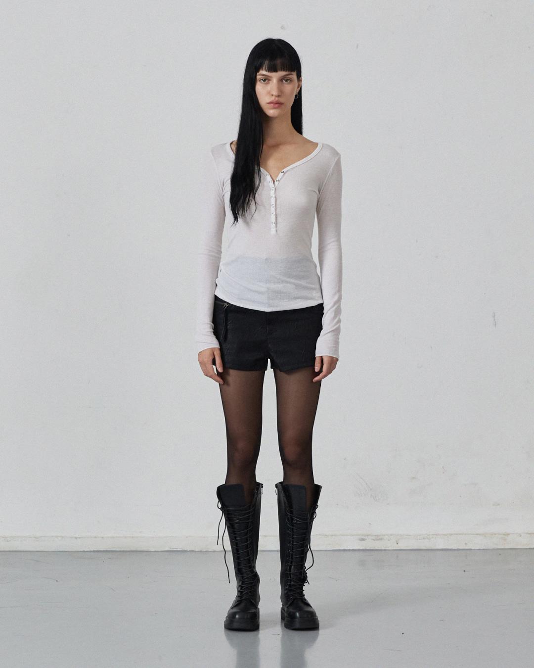 KATE WOOL BLENDING LONG SLEEVE_SAND IVORY