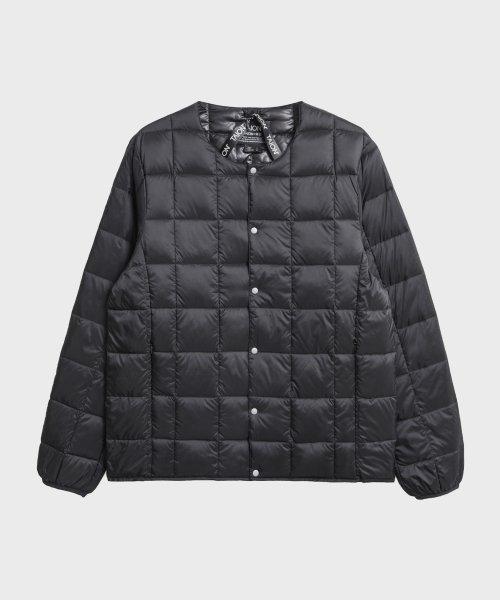 크루넥 버튼다운 경량 패딩 Black