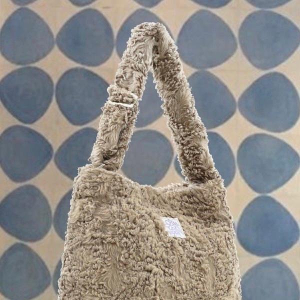 Fluffy big bag _ light brown