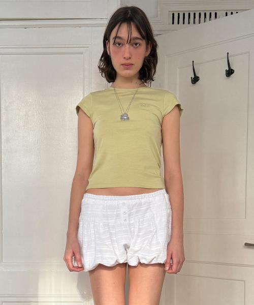 Logo Cap Sleeve T-shirt (Olive)