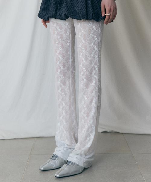 L17 LACE PANTS(WHITE)
