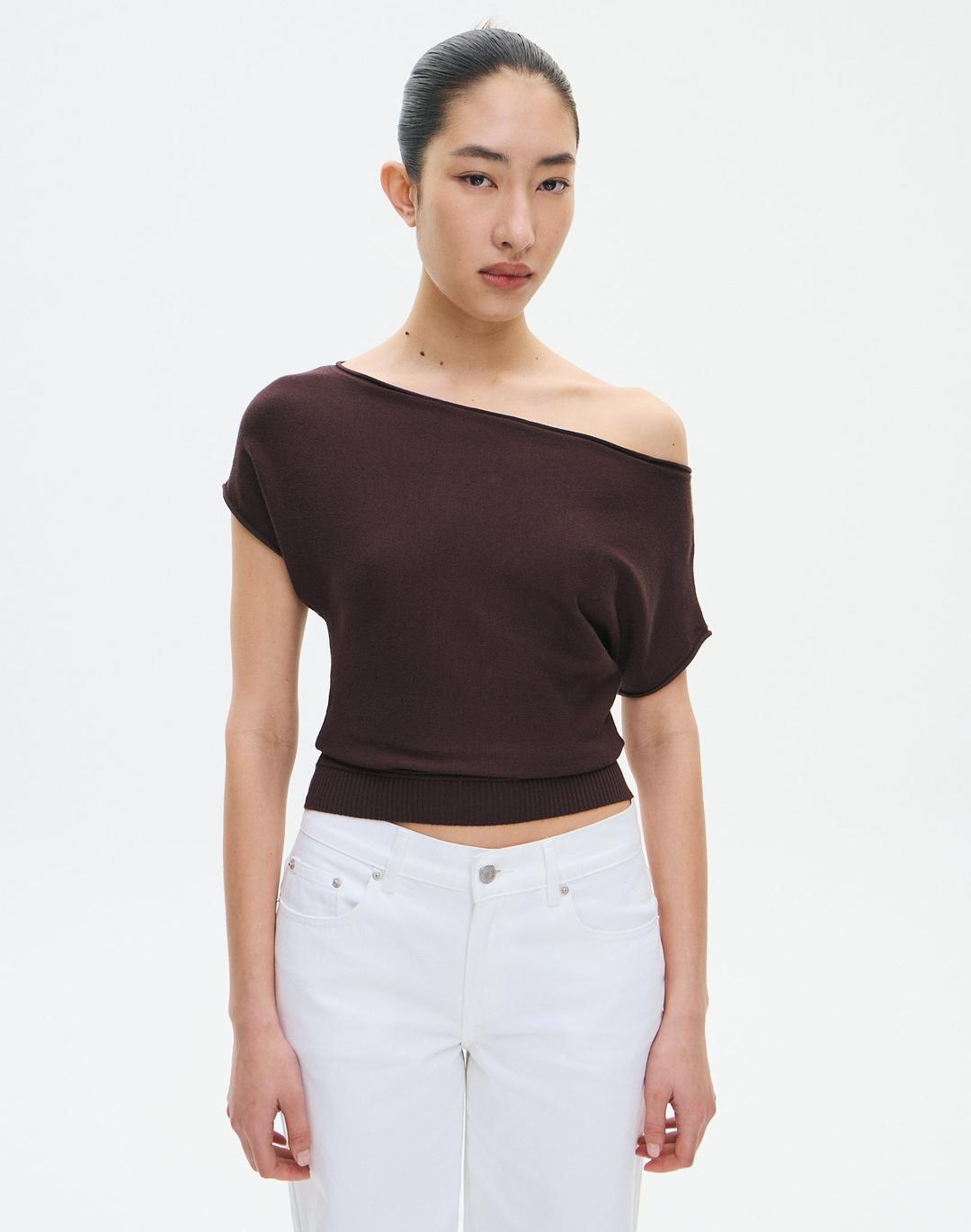 Off Shoulder Knit Top