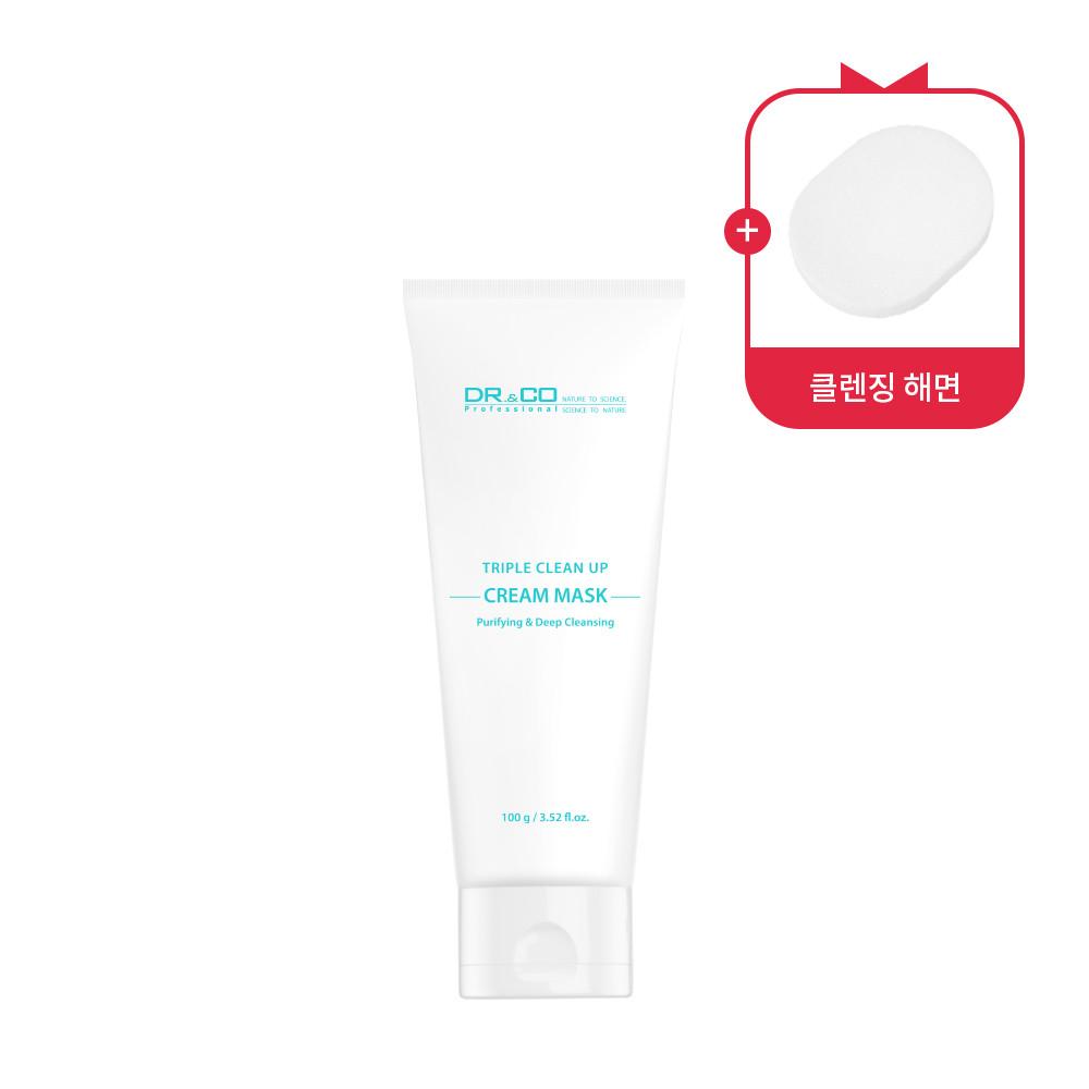 닥터앤코 트리플 클린업 크림 마스크 각질 제거 모공팩 블랙헤드 피지 흡착 노폐물 제거