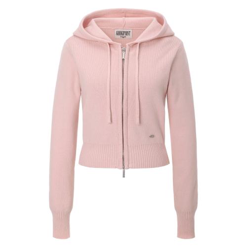 Basic Knit Zip-up (pink)