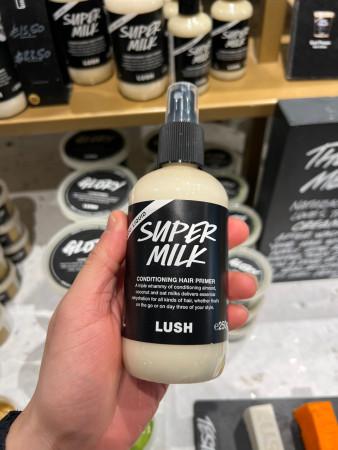 러쉬 영국 슈퍼 밀크 컨디셔닝 헤어 프라이머 스프레이 250g