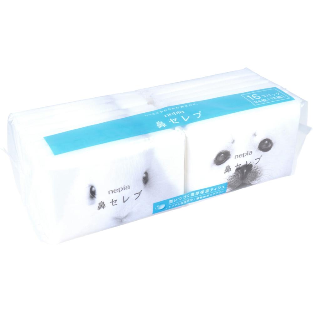 네피아 하나세레브 포켓 티슈 24매(12쌍) x 16개들입 팩