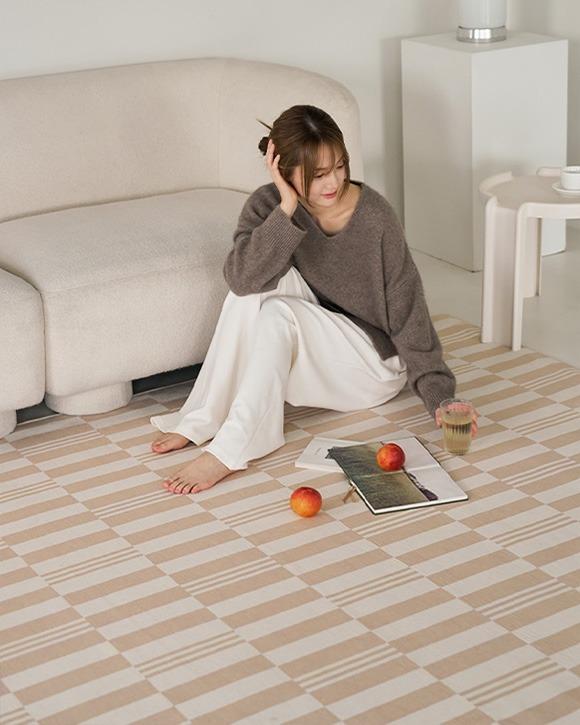 먼지없는 워셔블 러그 코지브릭