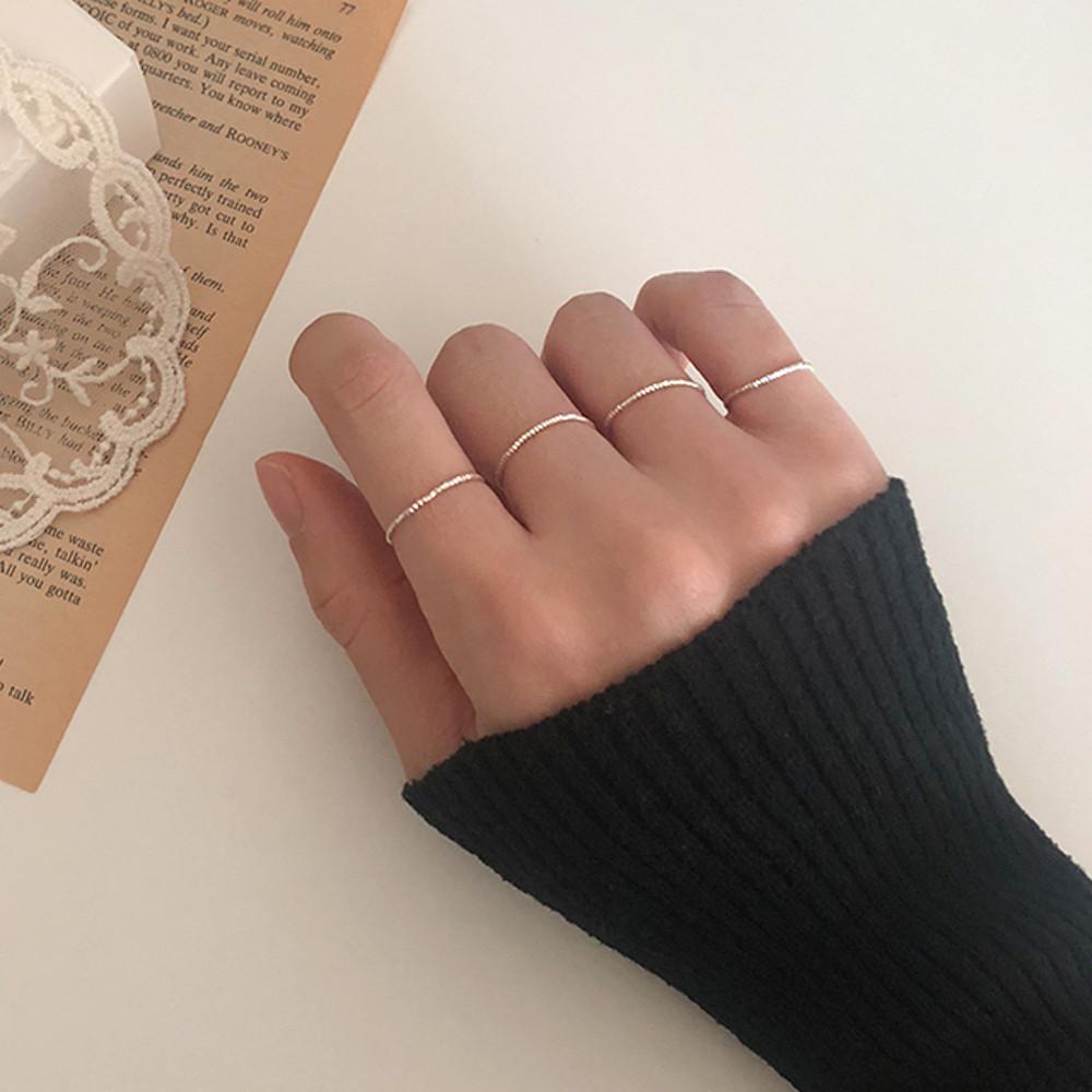 데일리 컷팅 실반지 레이어드 은반지 925실버