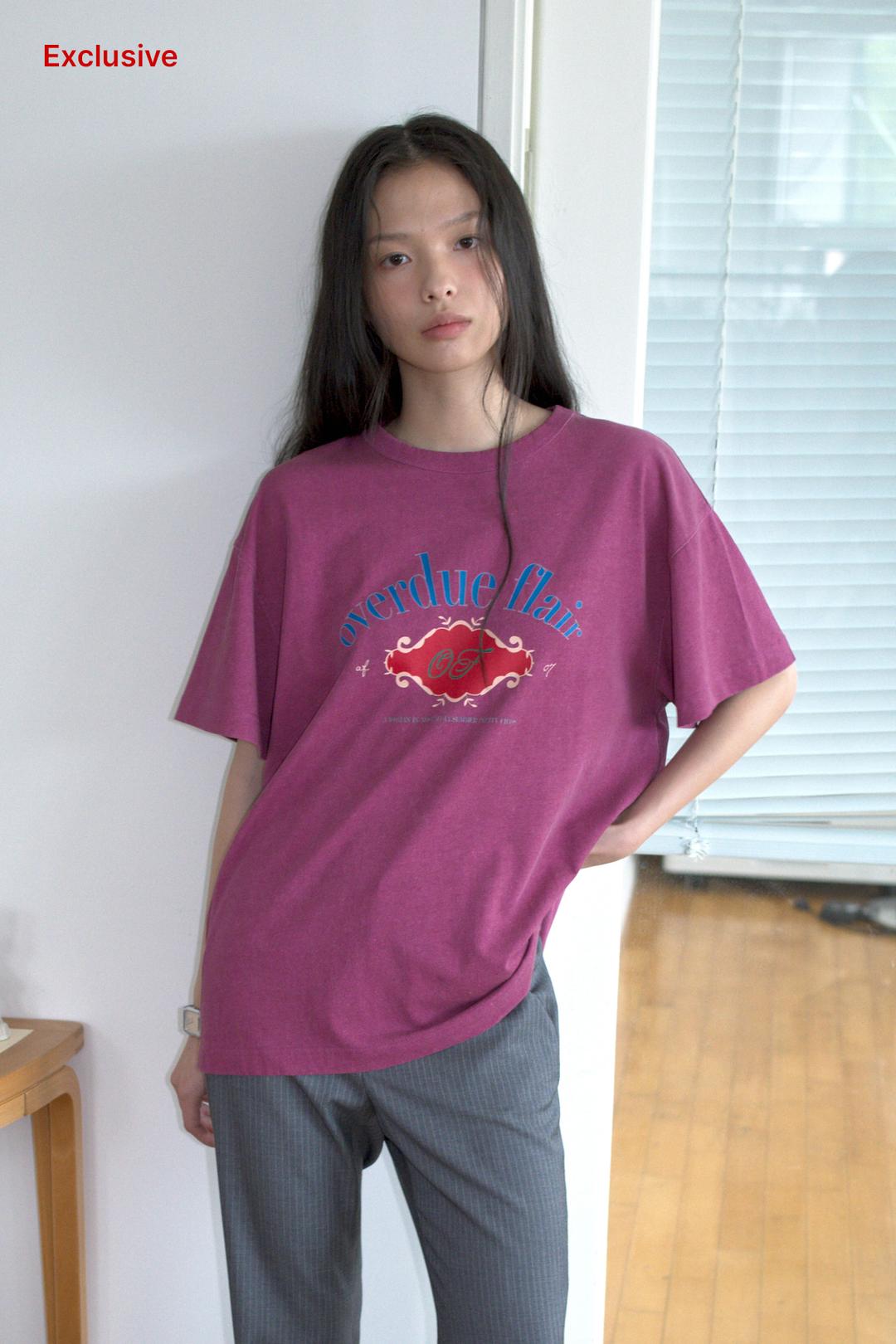 [EXCLUSIVE] OVERDUE ARTWORK T-SHIRT_MAGENTA