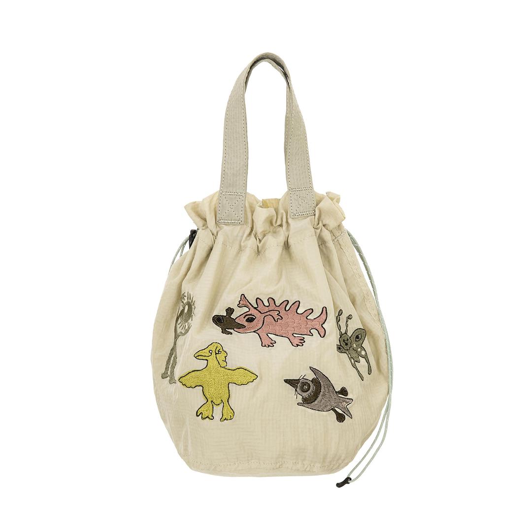 Drawstring Tote Bag_12USA903 BEIGE