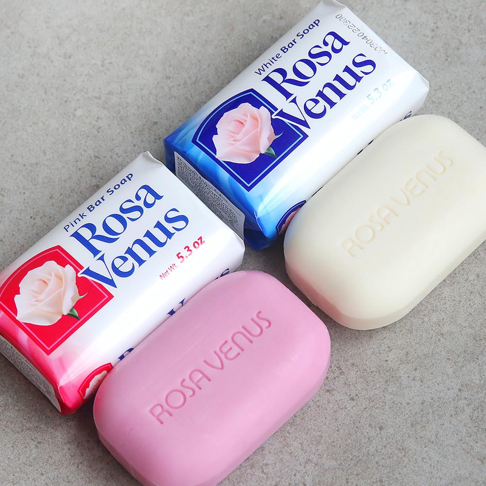 멕시코 때비누 로사비너스 150g 자극없는 목욕 클렌징 세안 샤워 장미향