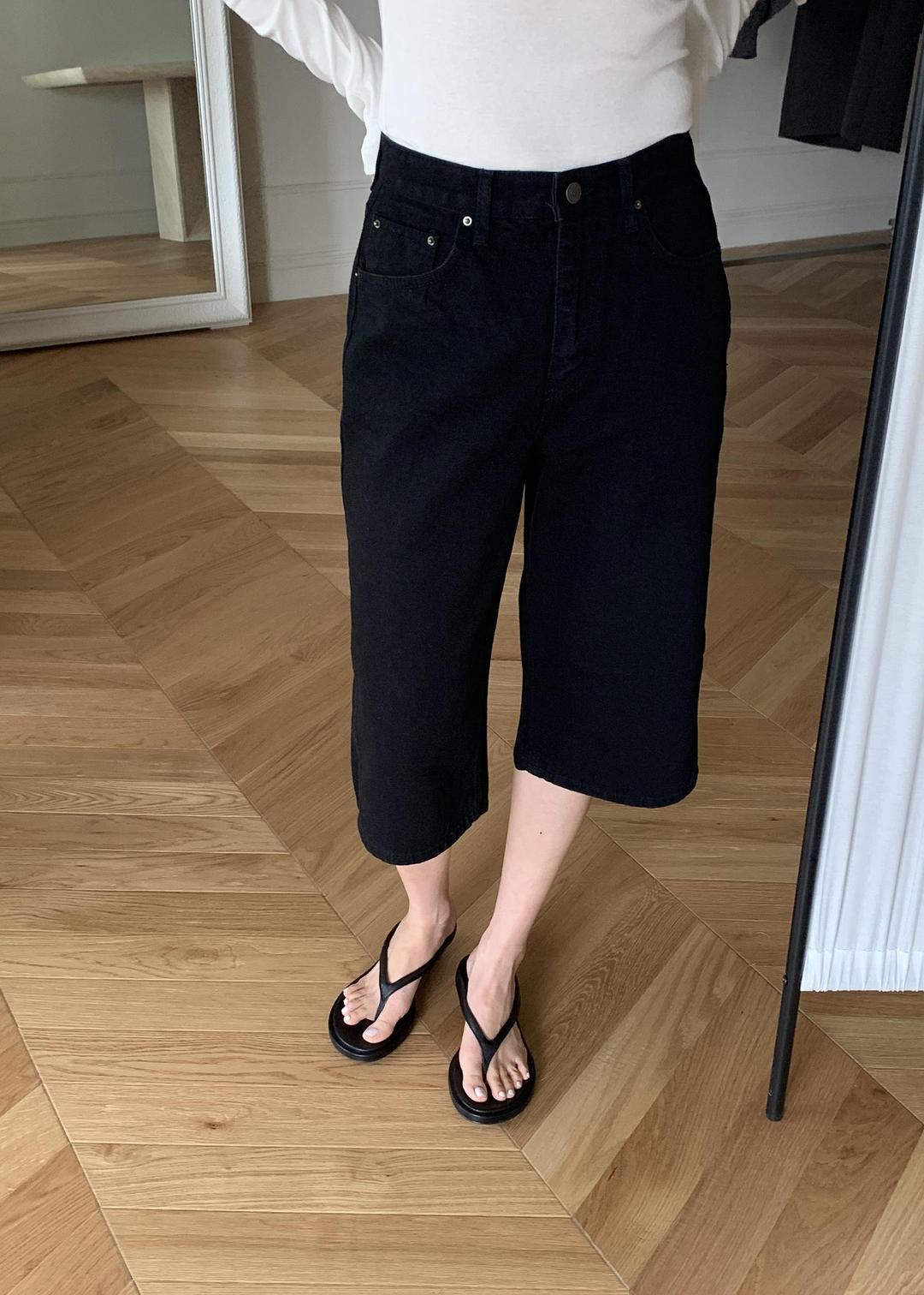 라닉유 파운더스 버비 버뮤다 데님 팬츠, 5부 반바지 2컬러