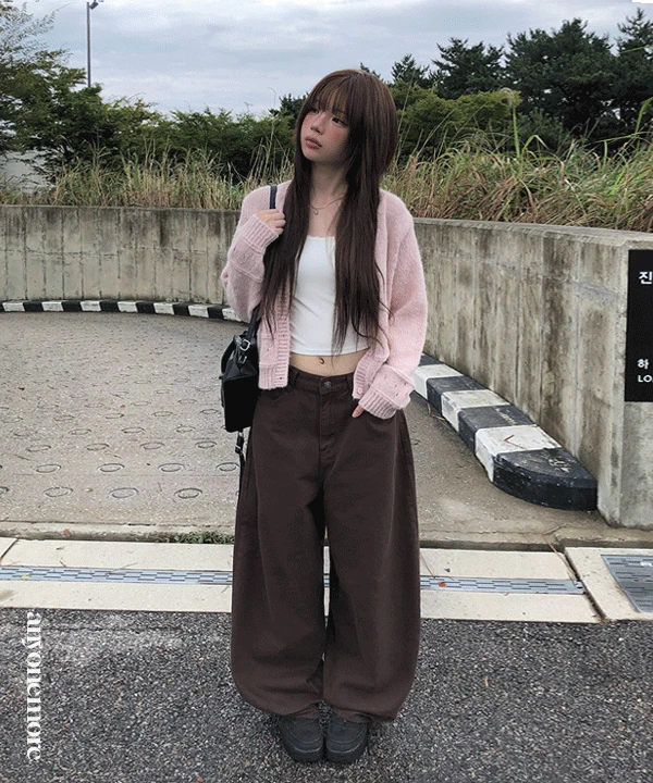 [가을팬츠/백포켓🤎] 리다 벌룬핏 코튼 와이드 팬츠 (4color)