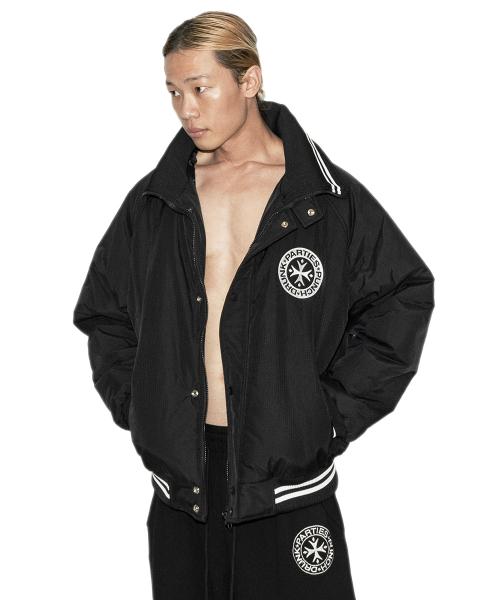 Full-Zip Stadium Puffer (BLACK)