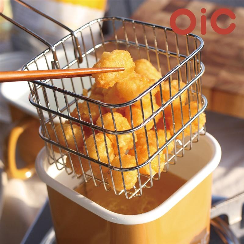 OIC 법랑 캐니스터 / 전용 접이식 바스켓