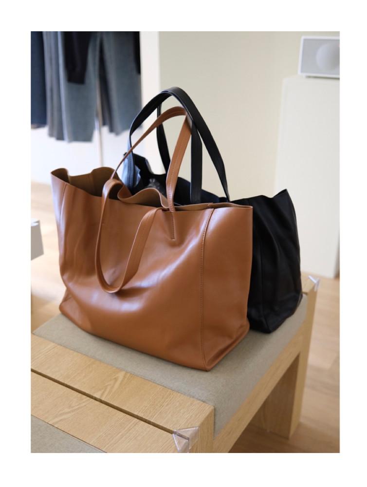 [무배] Feb11 페브러리 소가죽 쇼퍼백 가방(2colors)