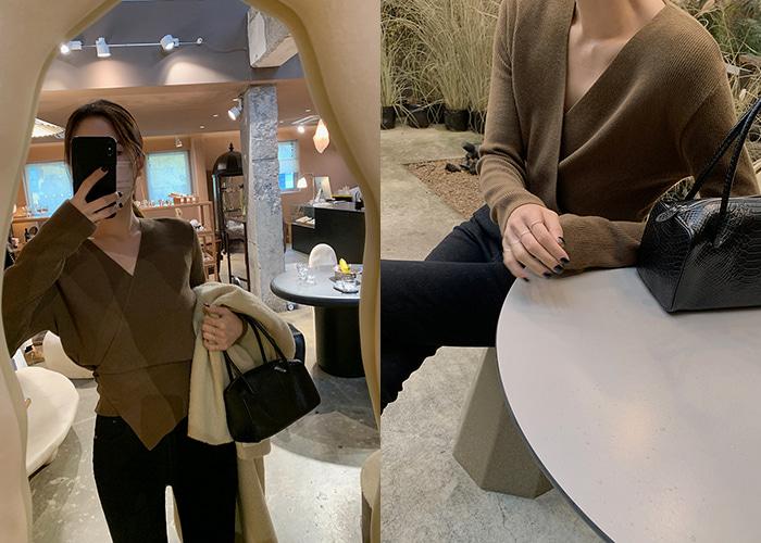 페이 랩 니트 가디건 (6colors)