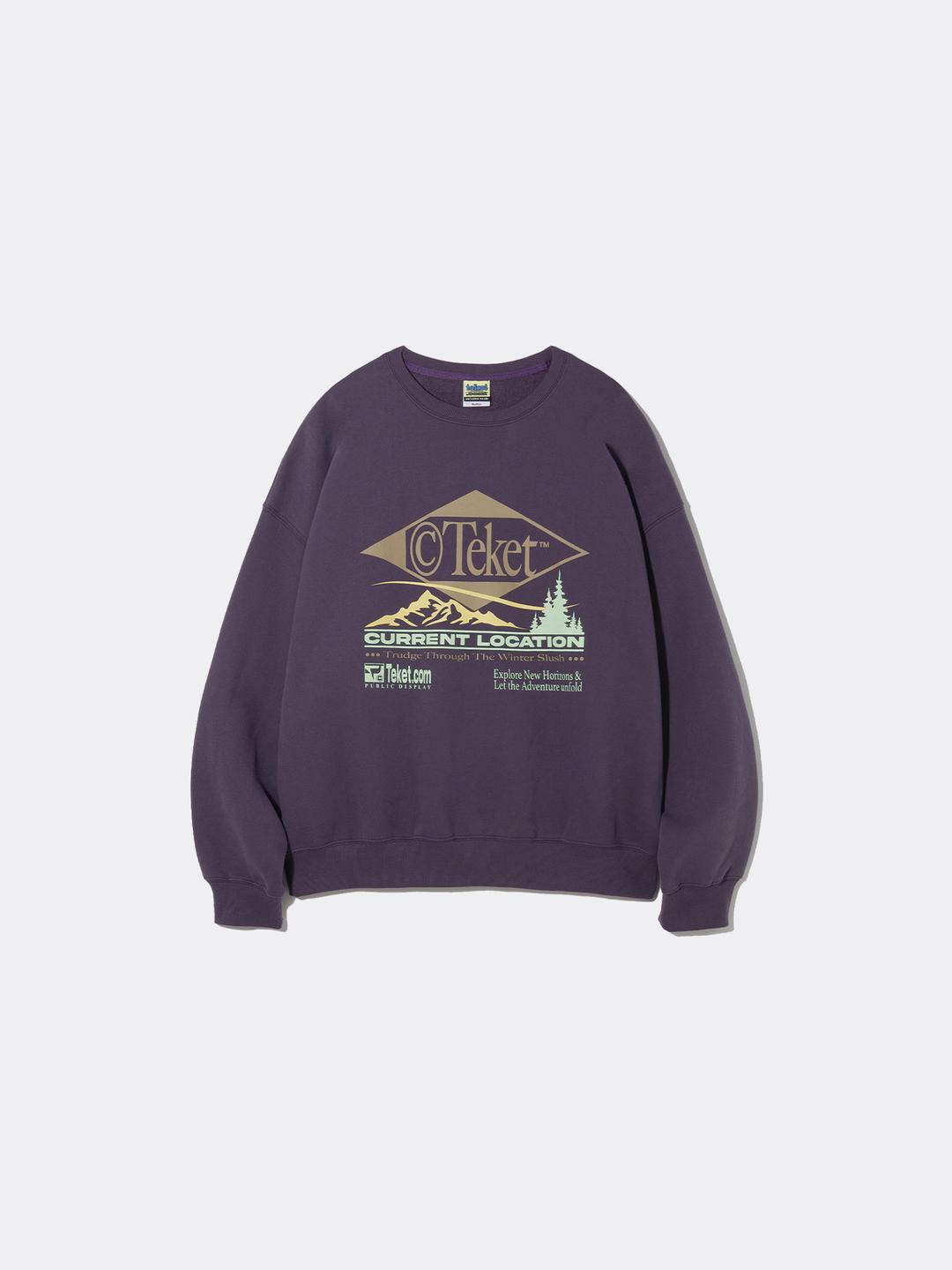 테켓 RESORT SWEATSHIRT-PURPLE [10/05 예약배송]