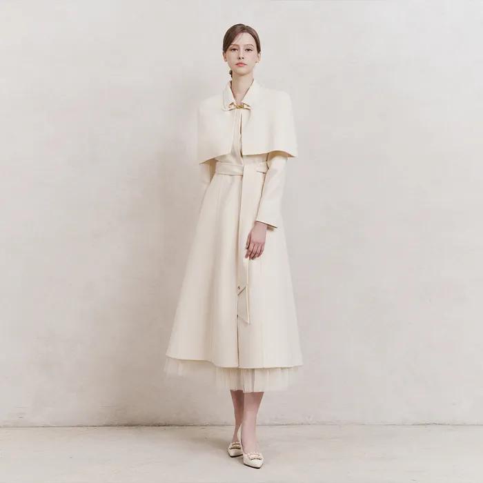 Maylin Cape Coat (Ivory)