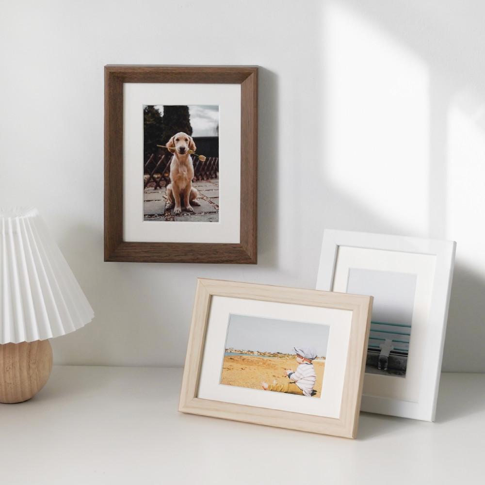 탁상액자 4x6 5x7 6x8 8x10 소형액자 나무액자 사진인화